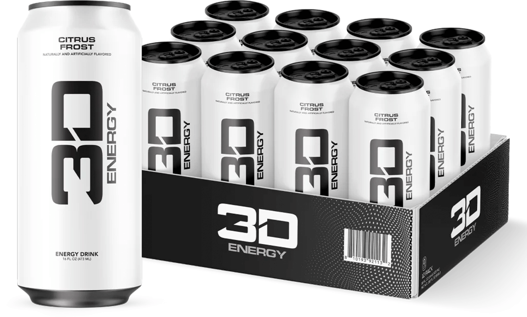 3D Energy Citrus Frost case of 12 x 473ml