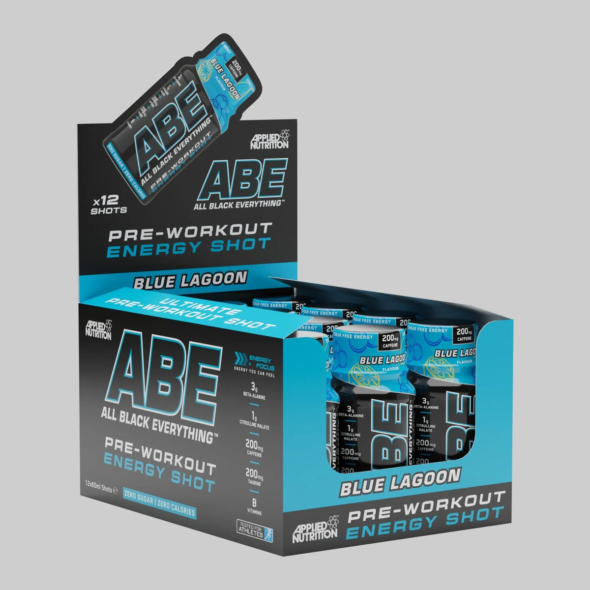 ABE Pre-Workout Shot Blue Lagoon 12 x 60ml