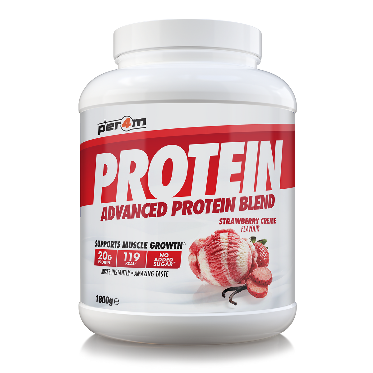 Per4m Advanced Protein 1.8kg Strawberry Creme