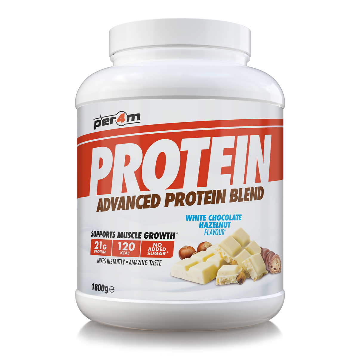 Per4m Advanced Protein 1.8kg White Chocolate Hazelnut