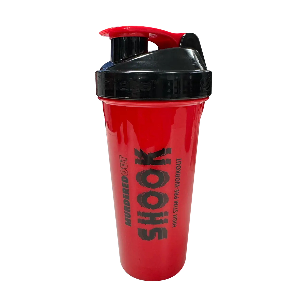Murdered Out Smartshake Shook Shaker 600ml Red & Black