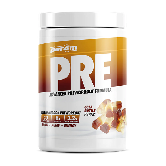 Per4m Pre 570g pre-workout tub